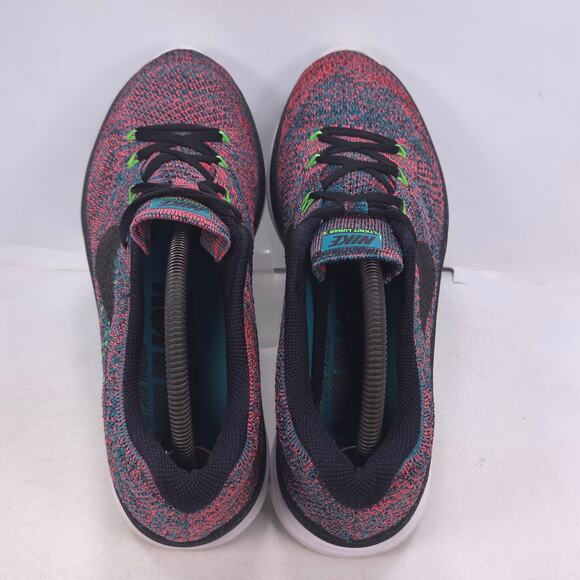 Nike Flyknit Lunar 3 Athletic Running Shoe Mens Size 9.5 698181-302 Multi Black - Picture 4 of 10